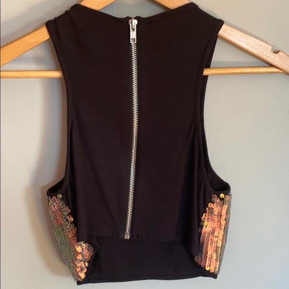 Holographic Sequin top from TopShop. - Picture 2 of 3